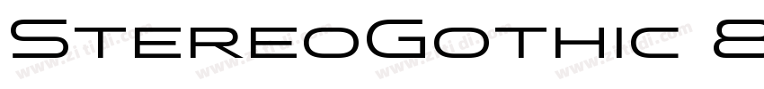 StereoGothic 800字体转换